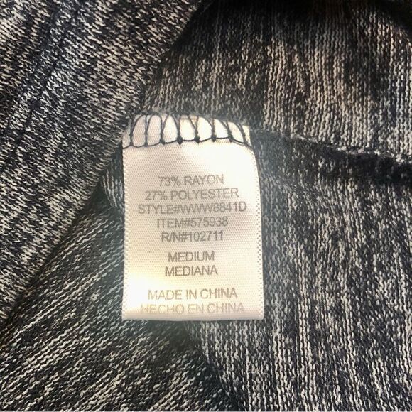 Olivia Moon Women’s Stripped Crowl Neck Three-Quart Length Sleeve Blouse Size M - Picture 7 of 9